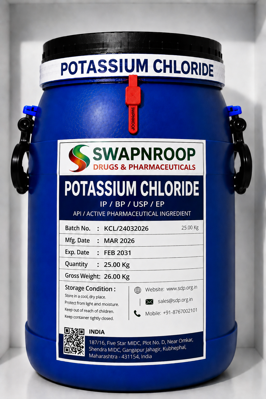 Potassium chloride API
